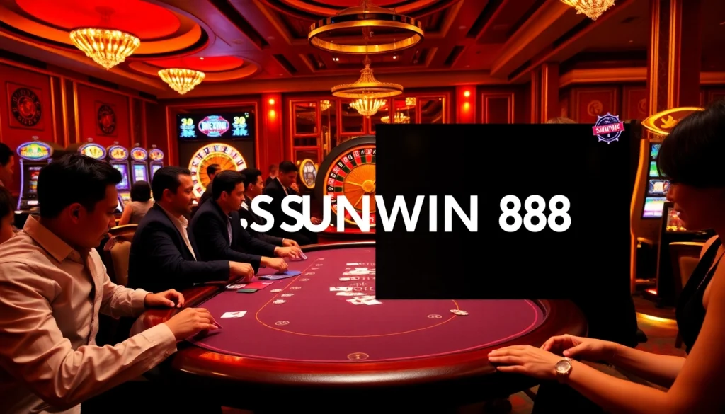 Enjoy thrilling games at SUNWIN 88 casino, featuring vibrant slot machines and intense poker gameplay.